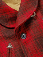 Polo Ralph Lauren - Polo Country Shawl-Collar Belted Checked Cotton Jacket - Red