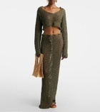 Bananhot Magen crochet cotton-blend crop top
