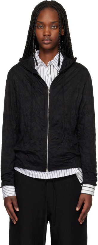 Photo: POST ARCHIVE FACTION (PAF) Black Zip Hoodie