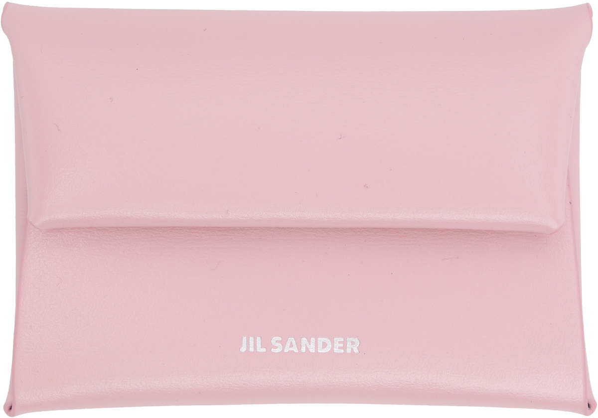 Jil Sander Pink Folded Coin Pouch