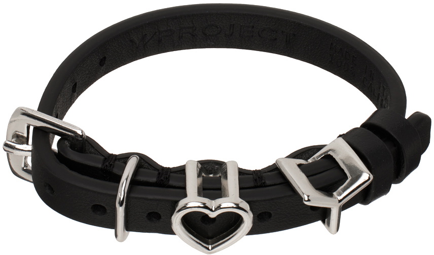 Y/Project Black Y Heart Belt Bracelet