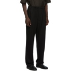 Lemaire Black Felted Jersey Trousers