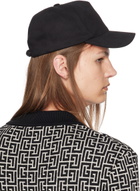 Balmain Black Printed Tiger Cap
