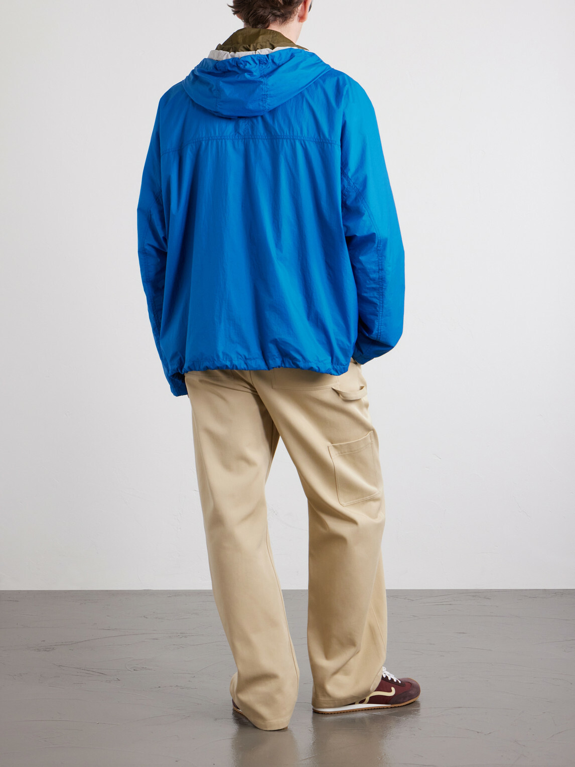 LOEWE - Logo-Embroidered Shell Jacket - Blue