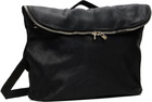 Guidi Black Leather Messenger Bag