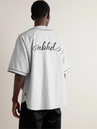 Neighborhood - Oversized Logo-Embroidered Cotton-Jersey Shirt - Gray