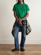 Polo Ralph Lauren - Slim-Fit Logo-Embroidered Cotton-Jersey T-Shirt - Green