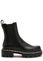 Christian Louboutin Emilia Pyraclou Embellished Leather Chelsea Boots Black