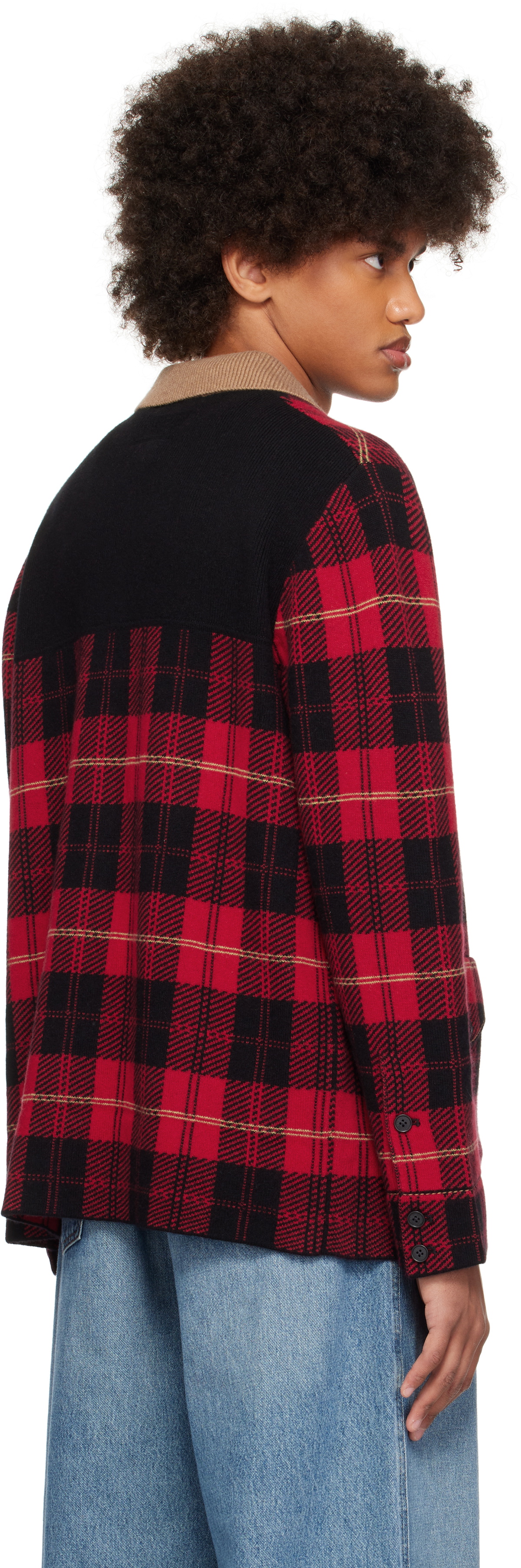 Guest in Residence Red Tartan Industry Jacket