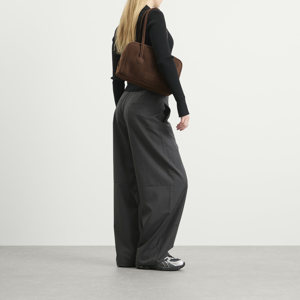 MARGESHERWOOD Women's Soft Boston Bag in Hush Nubuck 