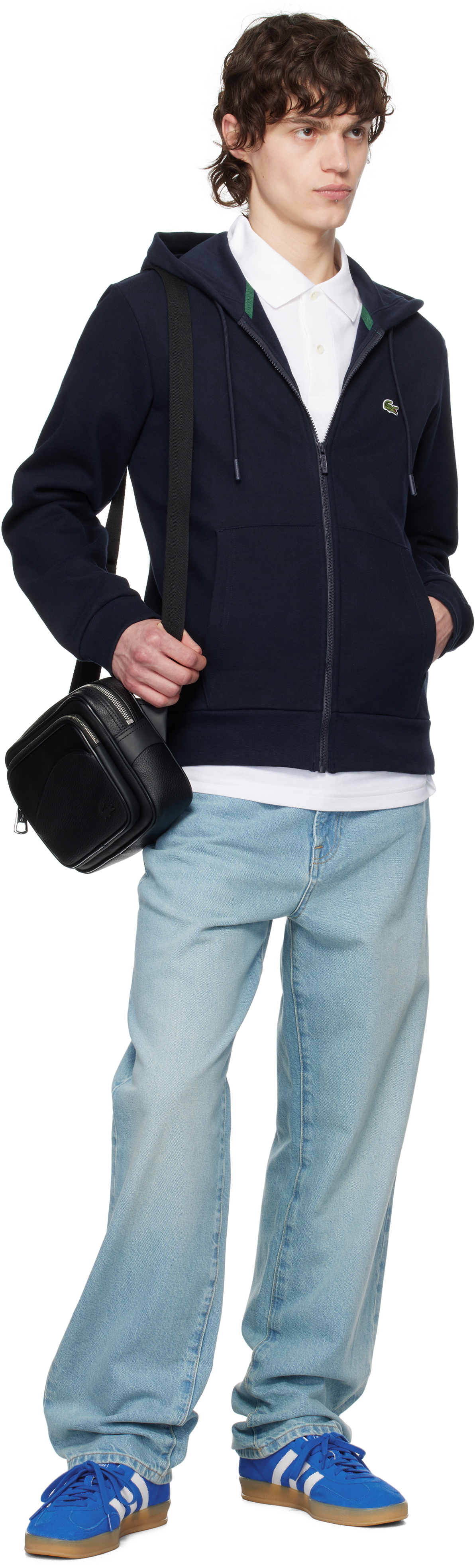 Lacoste Black Angy Reporter Bag