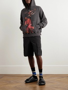 Off-White - S. Matthews Skate Printed Cotton-Jersey Hoodie - Gray