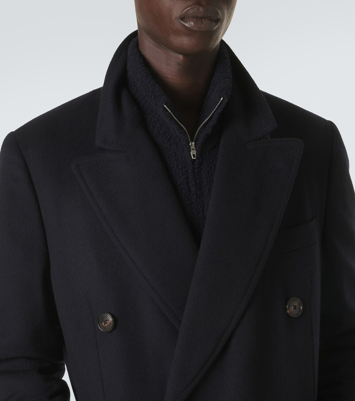 Umit Benan President double-breasted cashmere coat