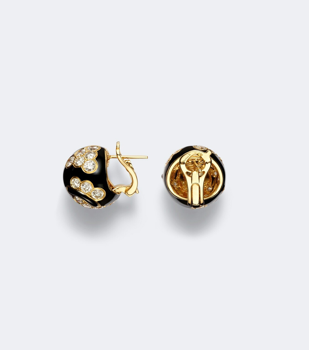 Marina B Ecume 18kt gold earrings with diamonds
