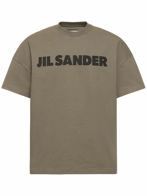 Photo: JIL SANDER - Boxy Fit Logo Cotton T-shirt