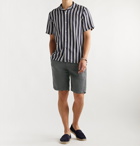 NN07 - Seb Linen Drawstring Shorts - Gray