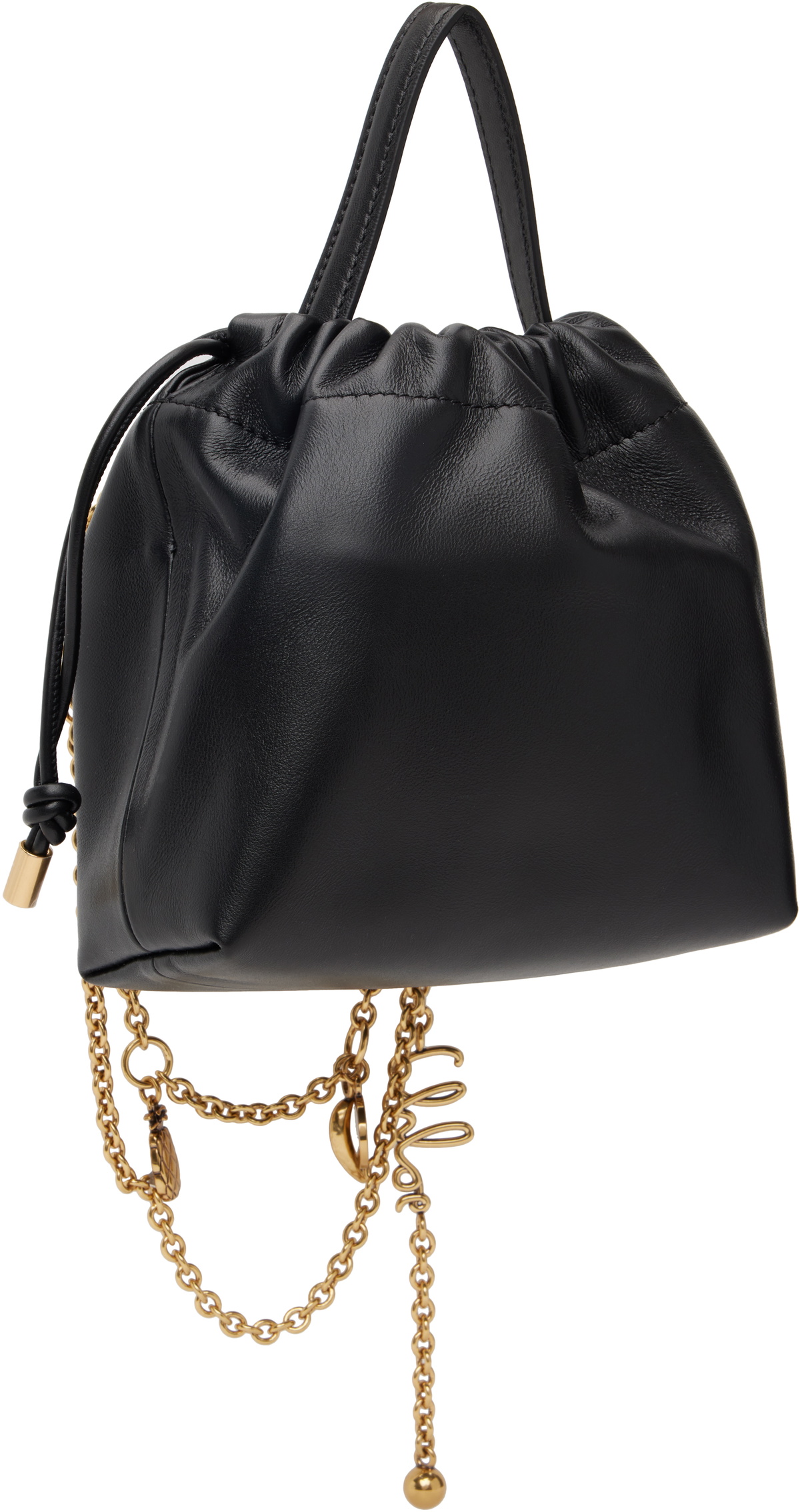 Chloé Black Mini 'Chloé Icons' Chain Shoulder Bag Chloe