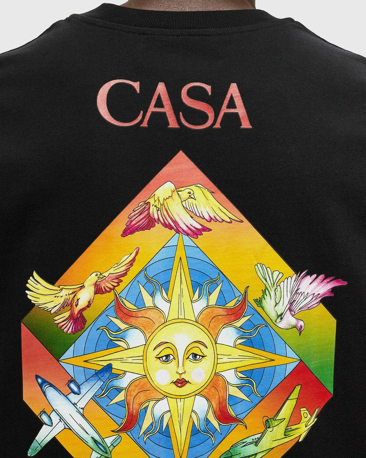 Tシャツ・カットソー Casablanca LES ELEMENTS PRINTED T-shirt Casablanca Les Elements Printed T Shirt Black Shortsleeves