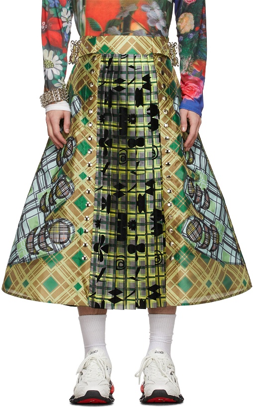 Photo: Chopova Lowena Green Butterfly Appliqué Skirt