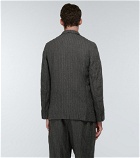 Comme des Garcons Homme Deux - Chalk stripe wool-blend blazer