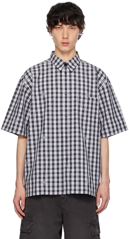 Photo: Givenchy Black & White Check Shirt