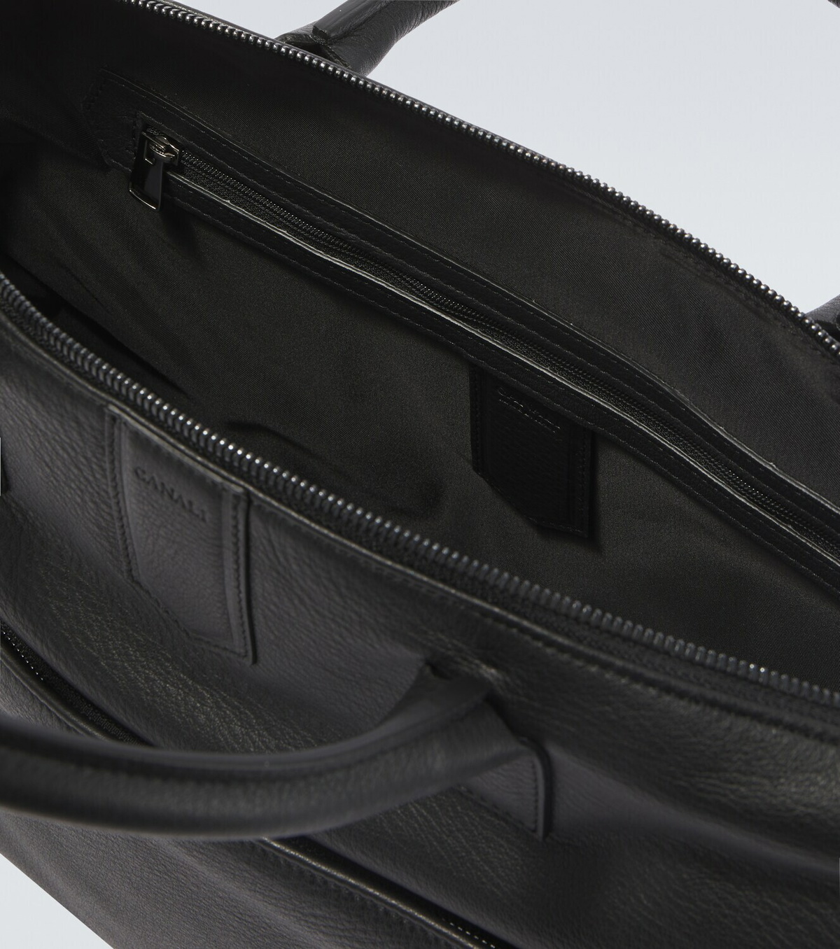 Canali Leather briefcase