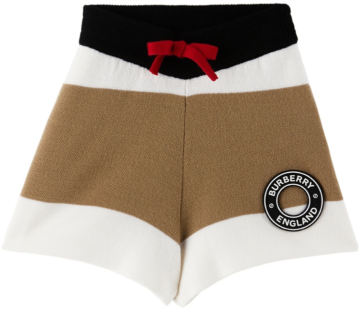 Photo: Burberry Baby Beige & Off-White Stripe Shorts
