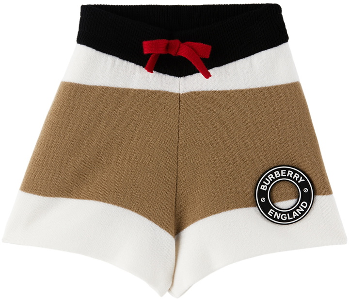 Photo: Burberry Baby Beige & Off-White Stripe Shorts