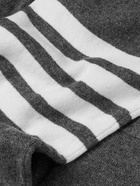 Thom Browne - Slim-Fit Striped Cashmere Cardigan - Gray