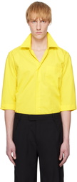 ALAINPAUL Yellow 3/4 Sleeve Shirt