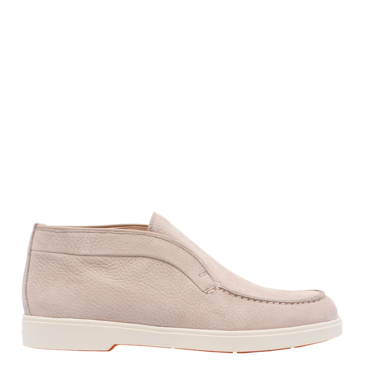 サンダル・ミュール SANTONI Cappuccino leather Didi slippers Santoni Cappuccino Leather Didi Slippers In Beige O Tan