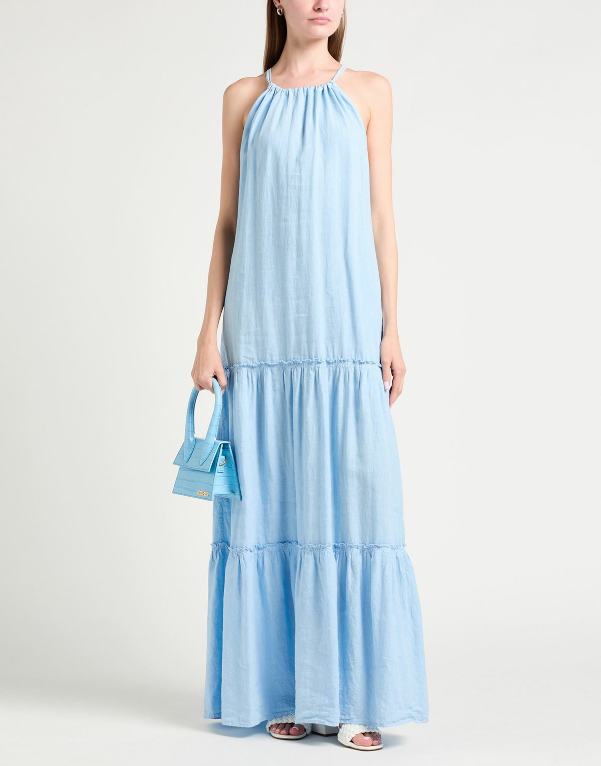 Peserico Womens Maxi dress in Sky blue