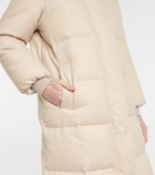 Brunello Cucinelli - Virgin wool flannel down coat