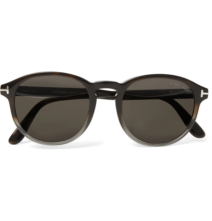 Photo: TOM FORD - Round-Frame Acetate Sunglasses - Brown