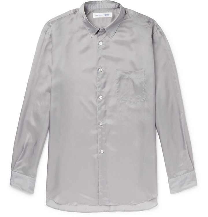 Photo: Comme des Garçons SHIRT - Slim-Fit Cupro Shirt - Gray