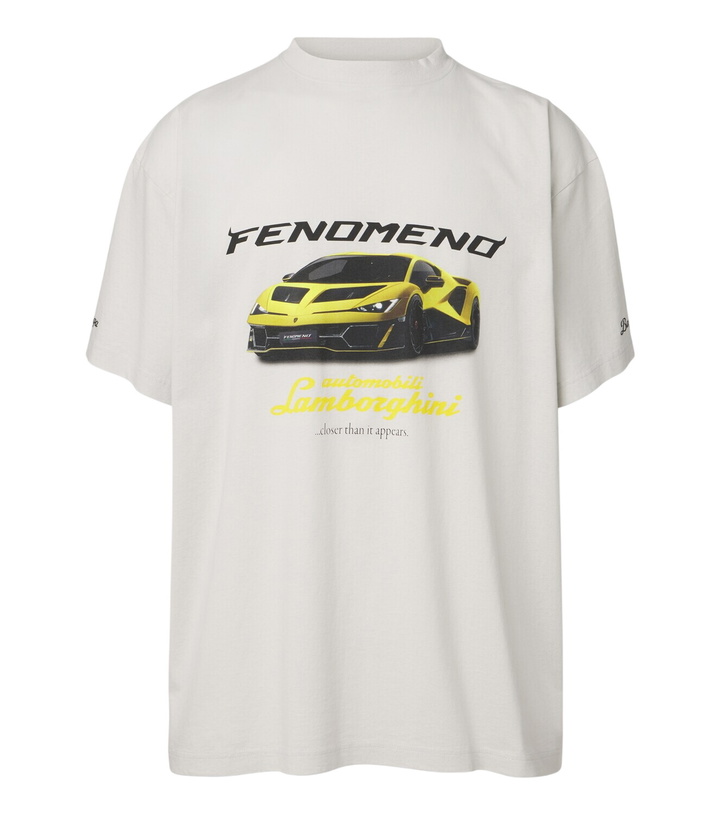 Photo: Balenciaga Oversized printed cotton jersey T-shirt