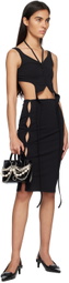 lesugiatelier Black Cutout Tank Top