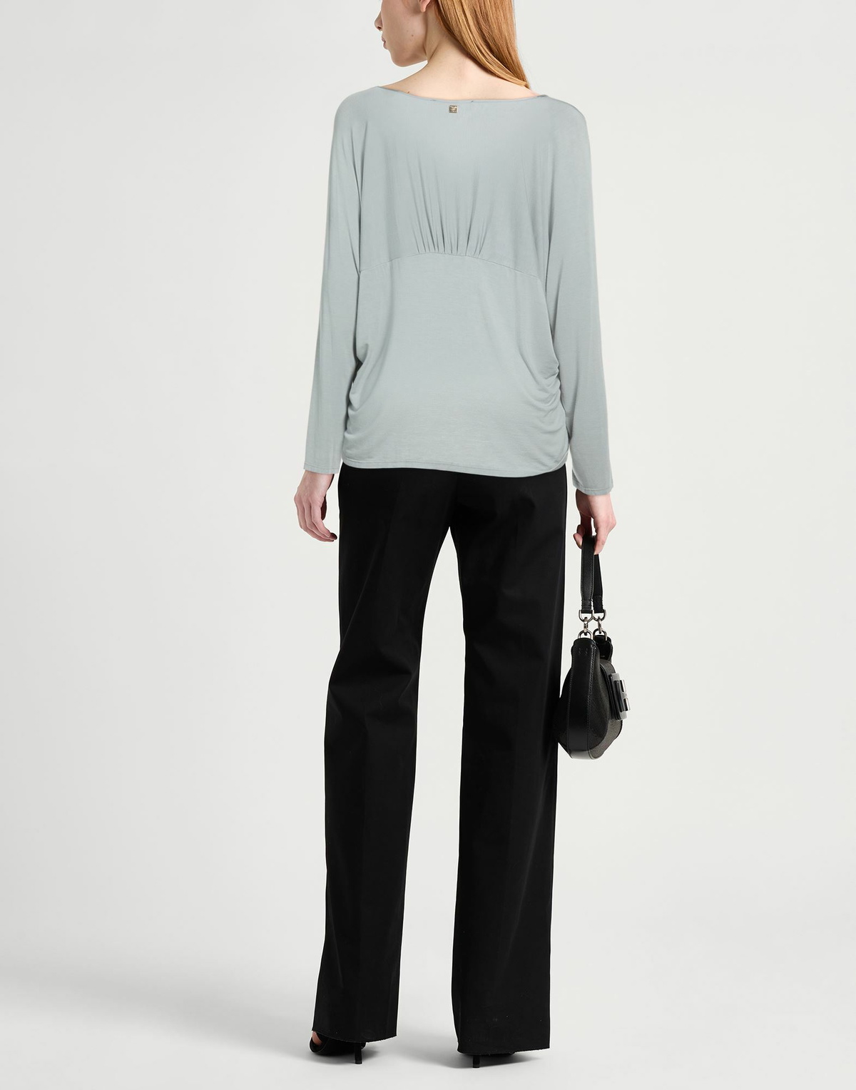 Manila Grace Womens Top in Grey