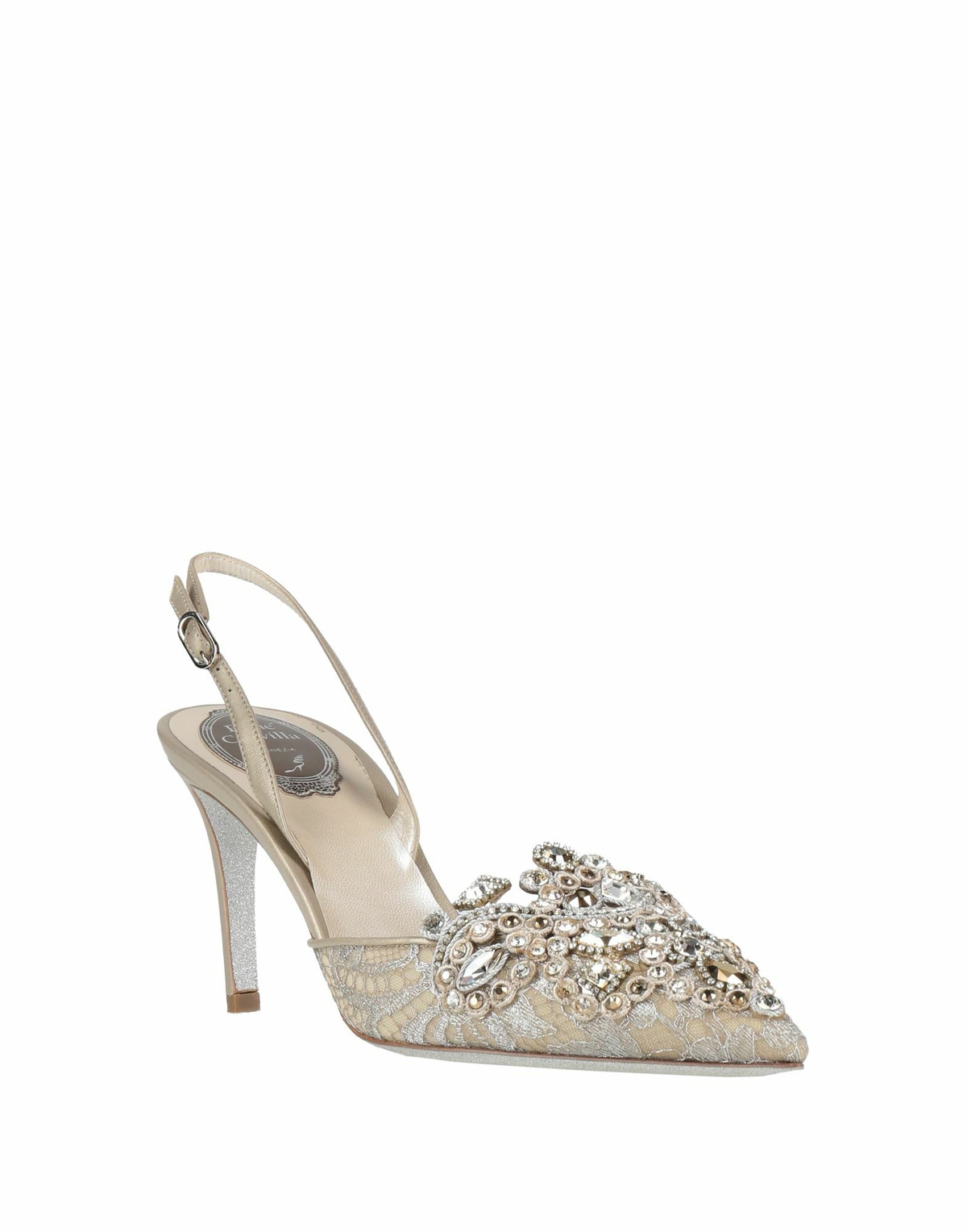 Rene' Caovilla Womens Pumps Platinum