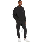 Essentials Black Logo Mock Neck Sweatshirt