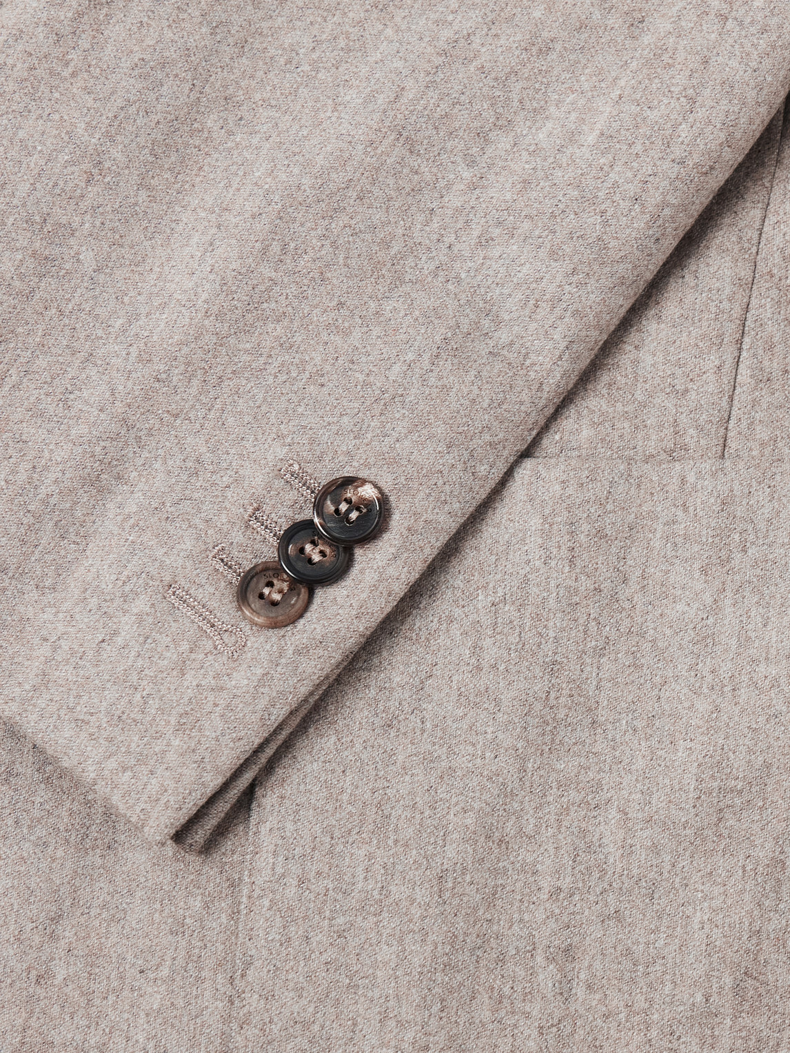 Slowear - Wool-Blend Flannel Blazer Jacket - Neutrals