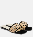 Roger Vivier Viv' By The Sea polka-dot canvas sandals