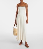 Eres Oda strapless crêpe jersey maxi dress
