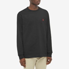 Polo Ralph Lauren Men's Heavyweight Long Sleeve T-Shirt in Polo Black