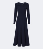 Roland Mouret Bow-detail wool crêpe cocktail dress