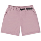 Goldwin Men's Wind Light Easy Shorts in Dusty Pink