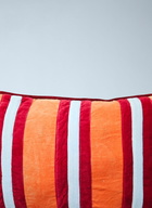 Les-Ottomans Striped Velvet Cushion