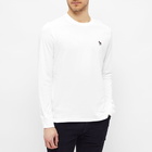 Paul Smith Men's Long Sleeve Zebra Logo T-Shirt in White