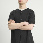 New Era Men's Script Baseball Jersey in Black