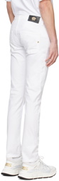 Versace Jeans Couture White Slim-Fit Jeans